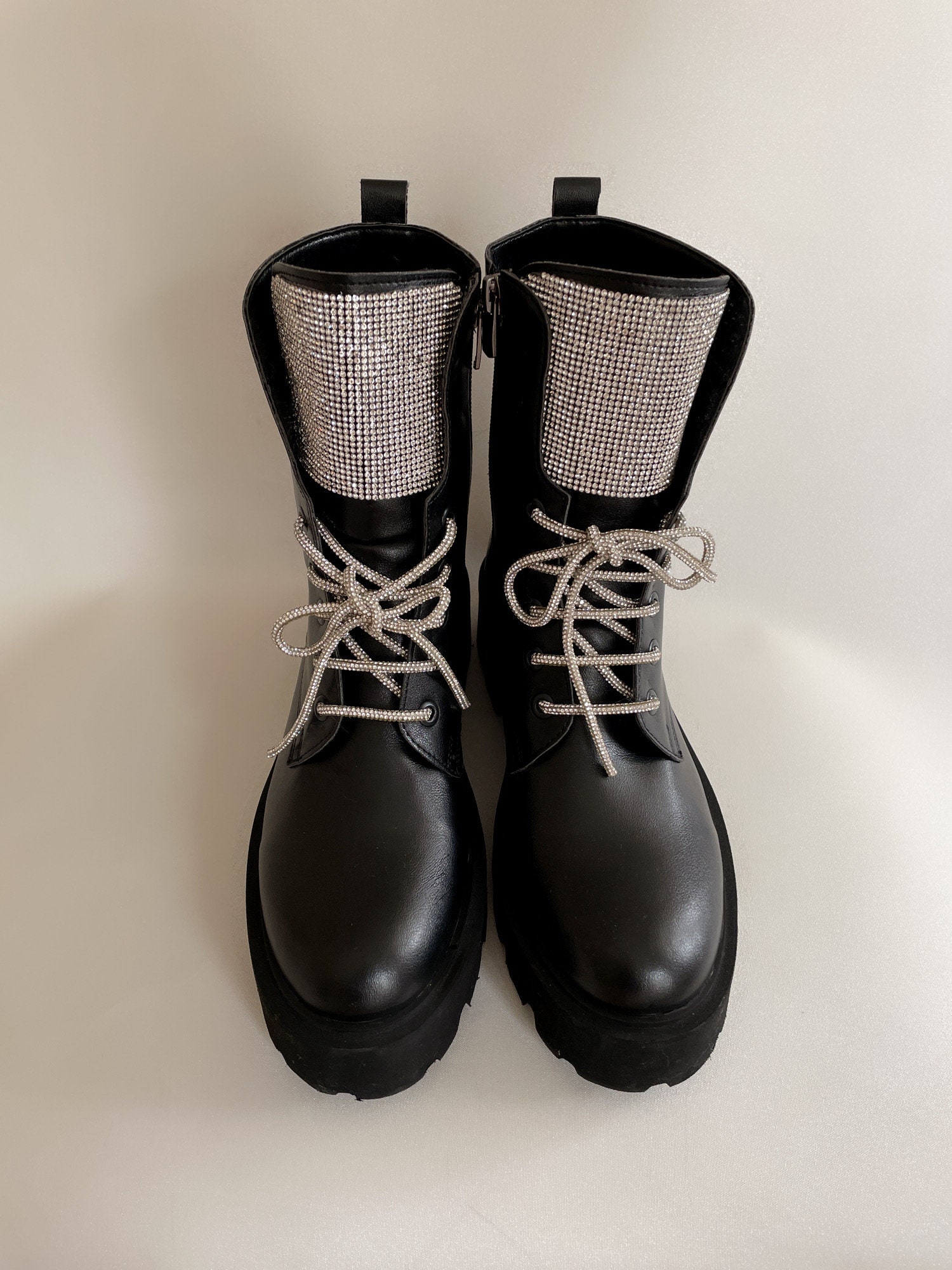 women's black biker boots