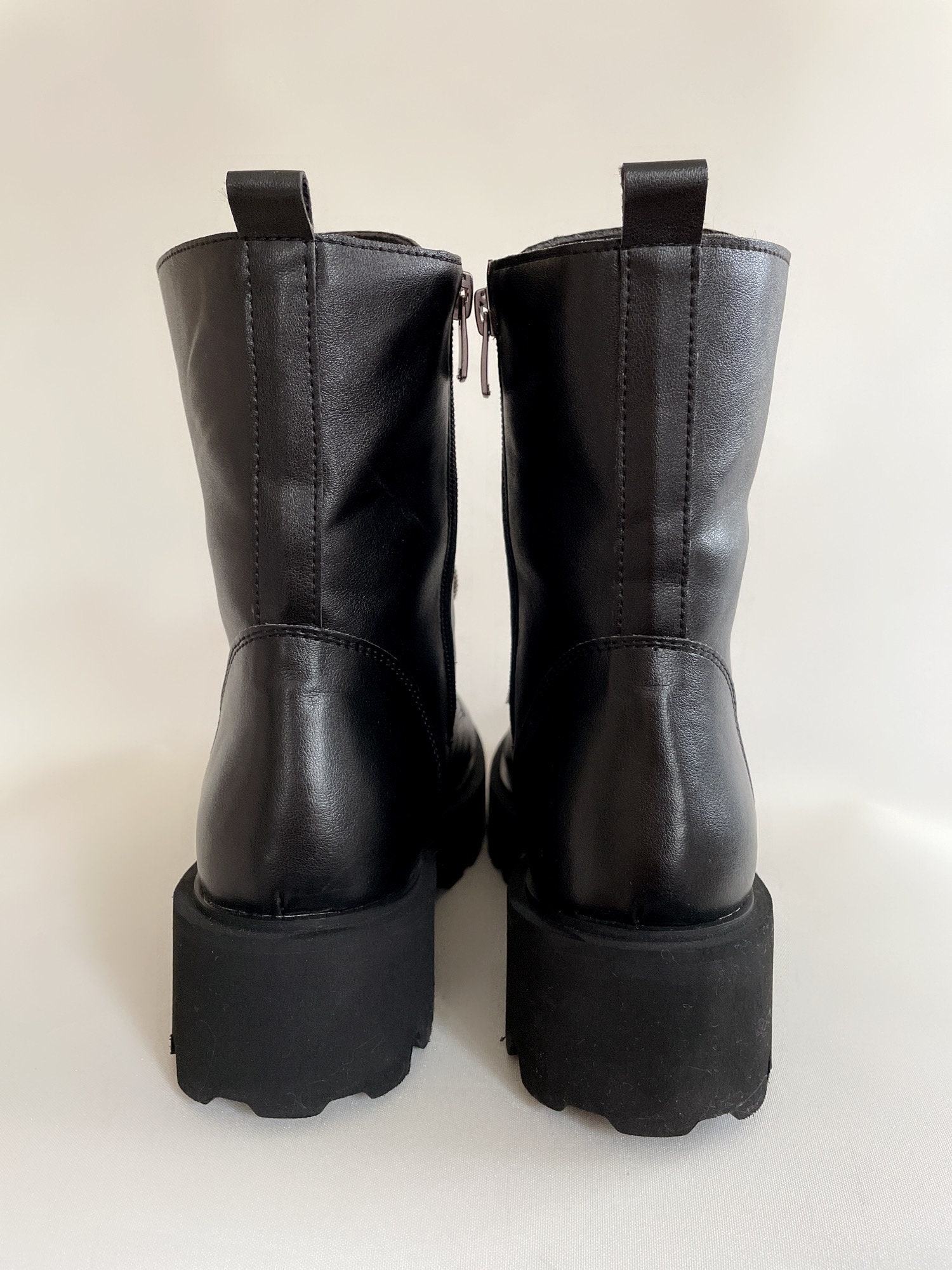 women's black biker boots