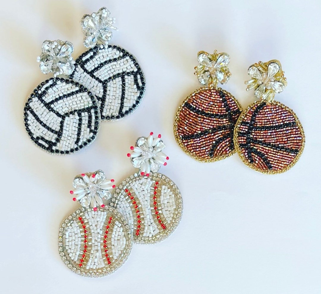 Baseball Earrings/basketball Earrings/volleyball Earrings/game Day