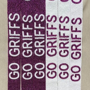 GO GRIFFS Beaded Purse Strap/Seed Bead Strap/Game Day Purse Strap
