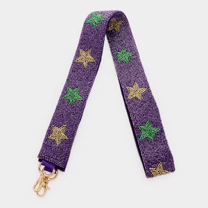 Beaded Purse Strap- Purple