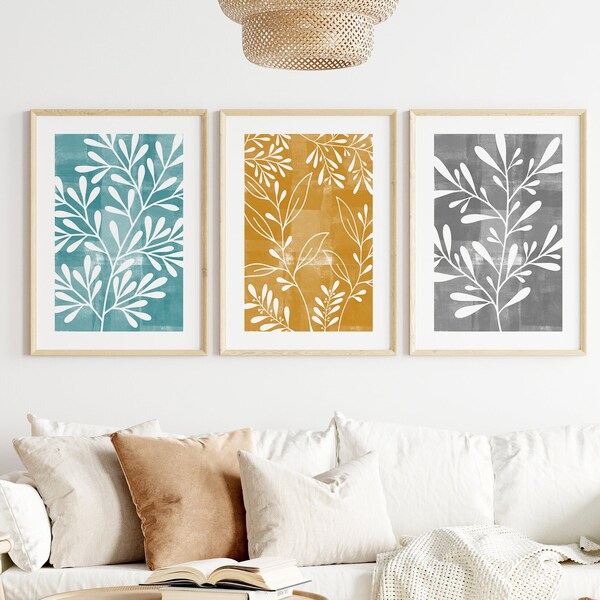 Teal Yellow Gray Etsy