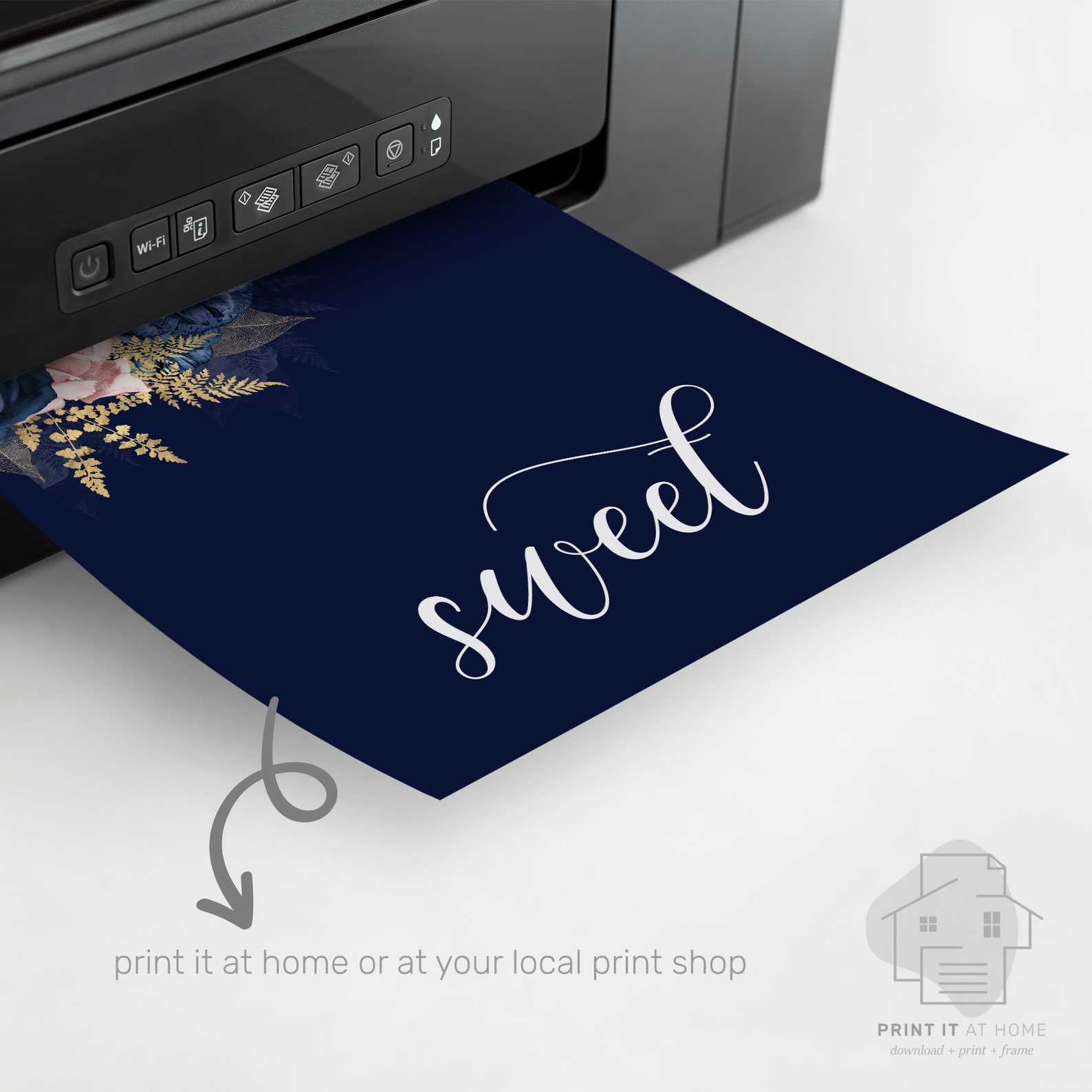 Navy Blue and Blush Pink, Bedroom Wall Decor, Sweet Dreams Sign, Sweet