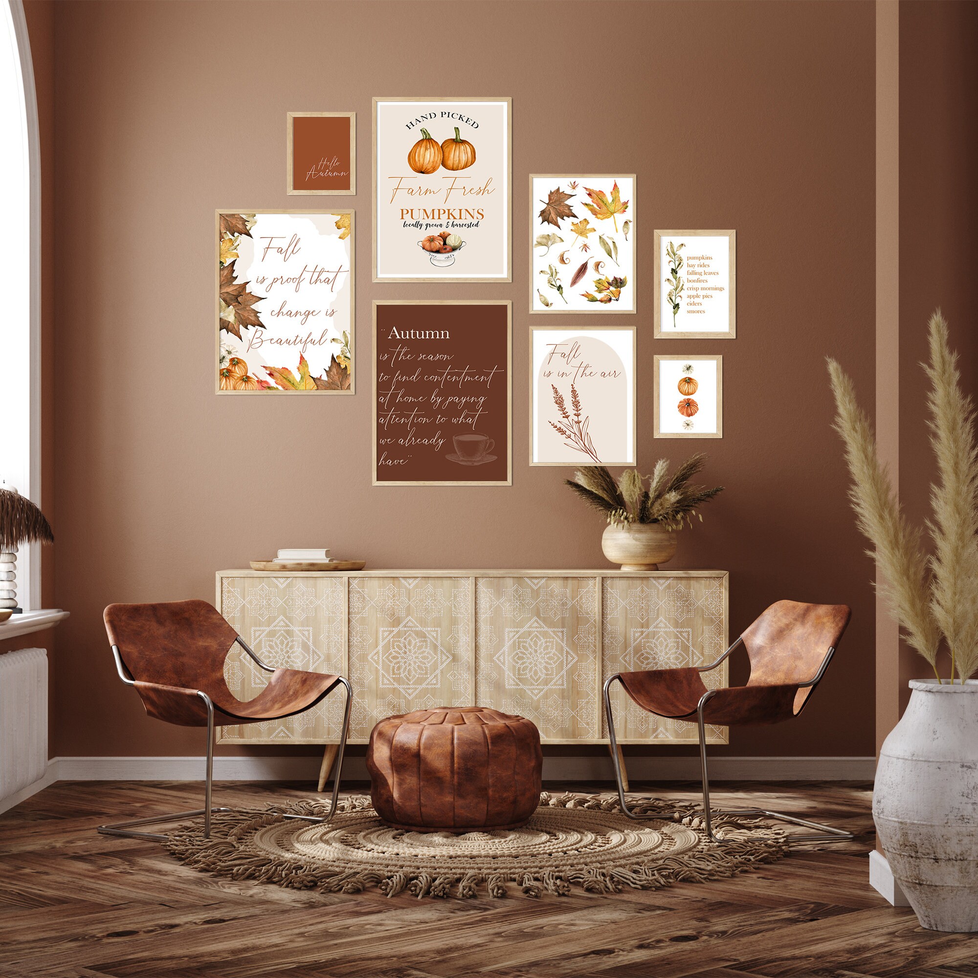 Fall Wall Art Printable Fall Decor Fall Wall Print Autumn Etsy