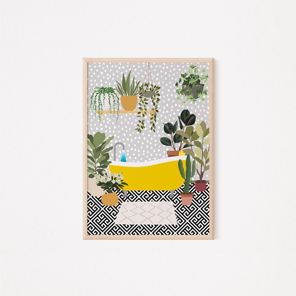 Yellow Bathroom - Etsy