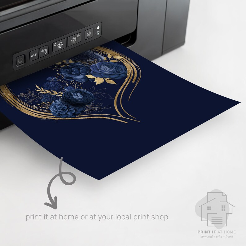 Navy and Gold Wall Art Blue and Gold Art Sweet Dreams Sign Etsy