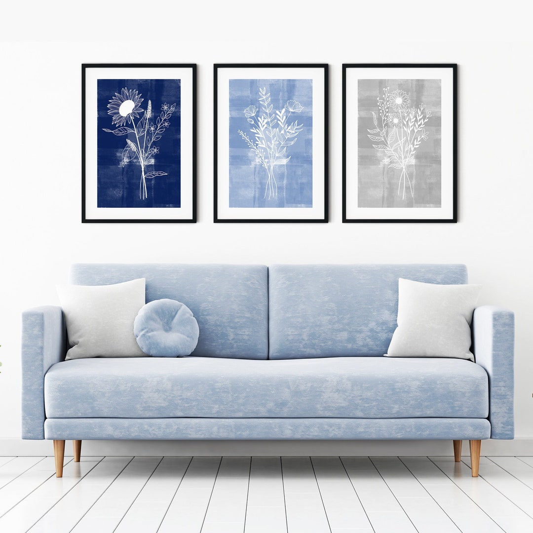 Grey And Navy Blue Wall Paint