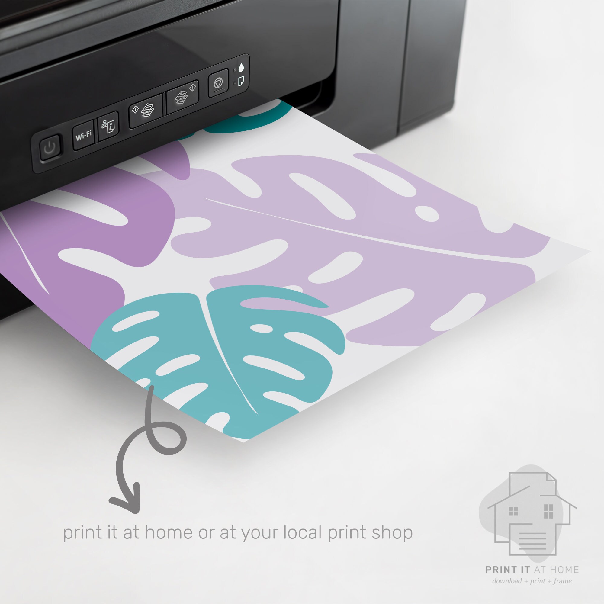 Teal and Purple Wall Art Purple and Teal Wall Decor Lilac Etsy