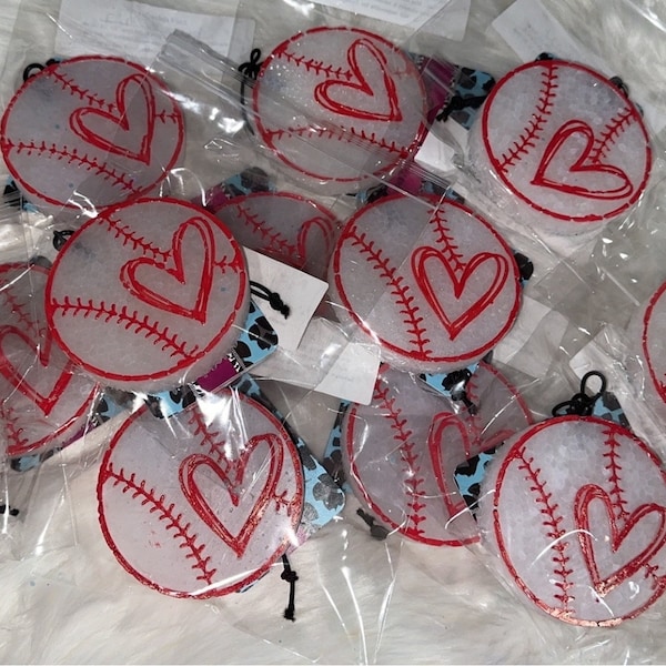 Baseball | heart | baseball heart | Car Freshies | Car Freshener | Car Candles | Gifts | Girl Gifts | Guy Gifts | Couple Gifts