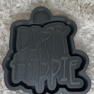 Dirty Hippie Freshie Mold, Silcone Mold for Car Freshies, Molds for Aroma Beads, Candles