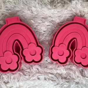 Rainbow Groovy Vent Clips , Silcone Mold for Car Freshies, Molds for Aroma Beads, Candles, and Soaps, Freshie Supplies