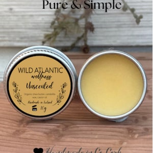 Best vegan lip balm , Best lip salve 10g, Natural Lip Balm, Unscented lip balm, Sensitive lips, Teacher gifts,