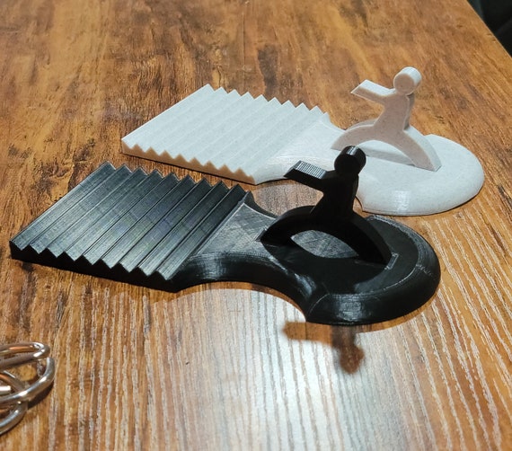 6 slate coasters hold up to 4 Custom 3D Printed Little Man Coaster Holder