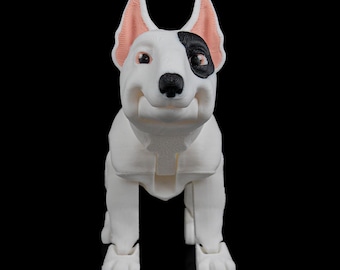 Rex el Bull Terrier – Juguete articulado para perros