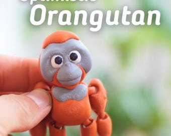 Orangután optimista - Orangután articulado inquieto - Ludo Animal