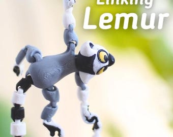Lémur articulado - Lémur inquieto - Ludo Animal
