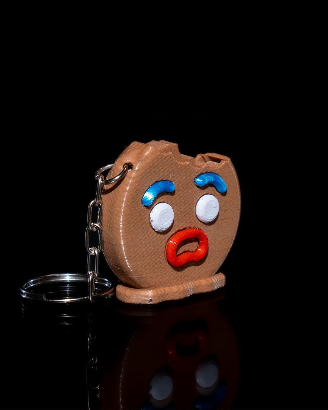 Gingerbread Bite - Keychain - Etsy