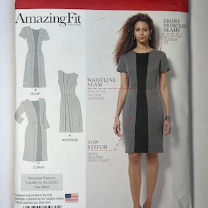 Simplicity 1060 Amazing Fit Business Dress Sheath Pattern Sizes 10 - 18