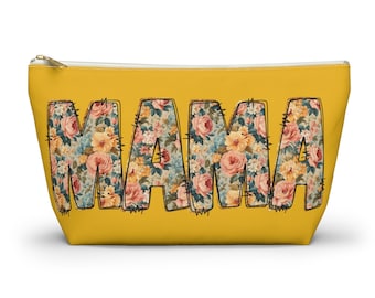 Beste Mama-Make-up-Tasche für Frauen| Muttertagsgeschenke für Mütter, Geburtstagsgeschenk| Mama-Geschenke | Gelbe Schminktasche | Lustige Mama-Tasche