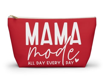 Mama Mode Ganztags-Make-up-Tasche für Frauen| Muttertagsgeschenke für Mamas Geburtstagsgeschenk | Mama Geschenke | Rote Schminktasche | Kosmetiktasche für Mamas