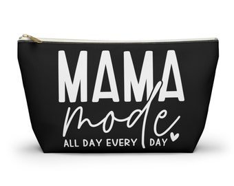 Mama Mode Schminktasche für Frauen| Muttertagsgeschenke Mamas Geburtstagsgeschenk | Mama Geschenke | Schwarze Make-up-Tasche | Kosmetiktasche für Mamas Großes Make-up Tasche