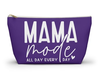 Mama Mode Make-up-Tasche für Frauen| Muttertagsgeschenke für Mütter, Geburtstagsgeschenk| Mama-Geschenke | Lila Schminktasche | Kosmetiktasche für Mütter, Reisetasche