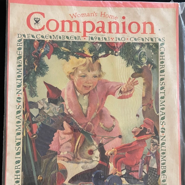 Woman's Home Companion Magazine Cover ONLY December 1933