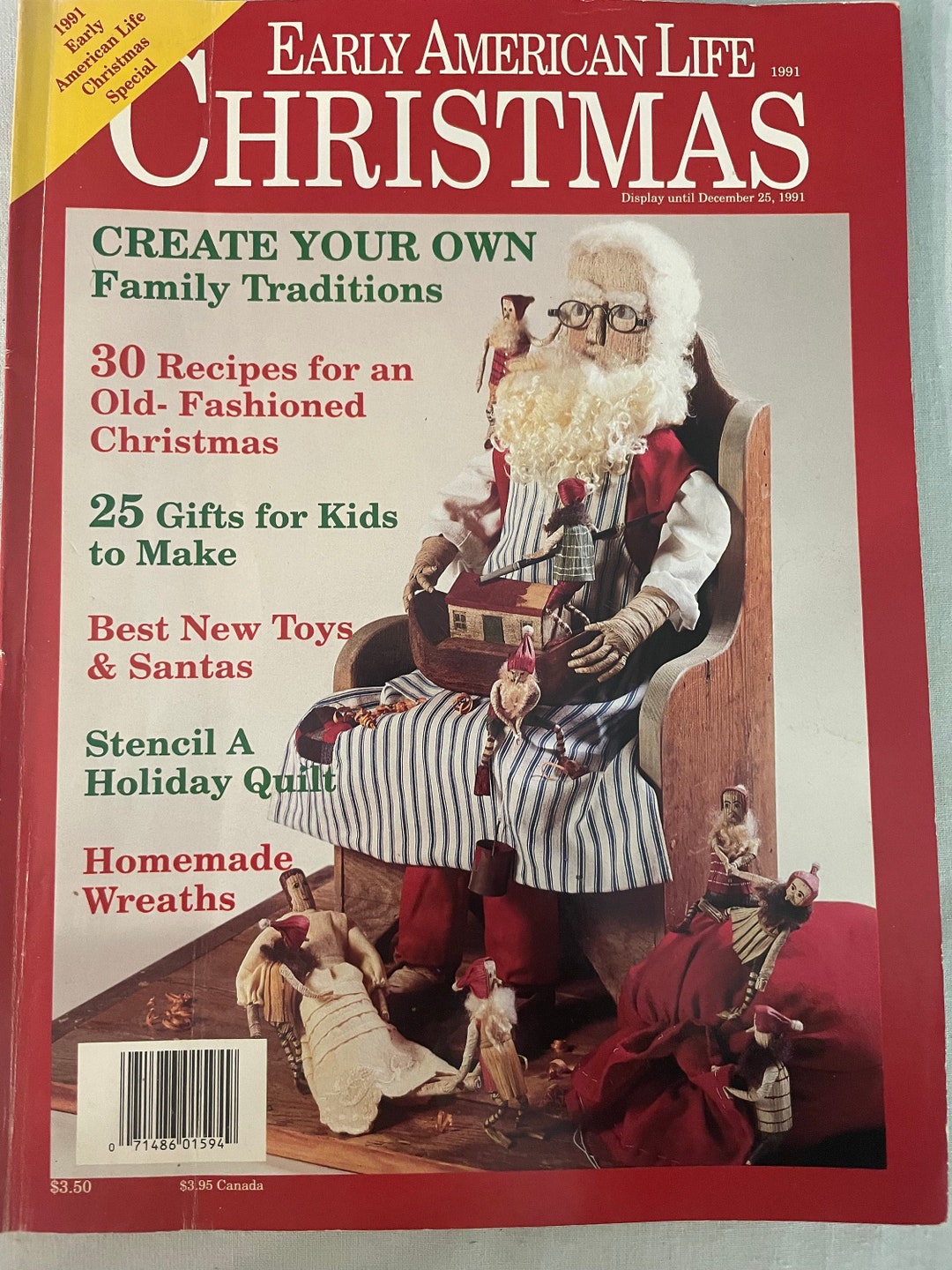 Early American Life Christmas Magazine December 1991 Etsy