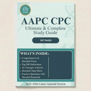 AAPC CPC Exam Mastery Study System | 265-sidig studieguide med övningsprov, fusklappar, senaste uppdaterade versionen
