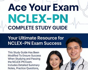 NCLEX-PN Study Guide eBook 2025-2026 | 220 Practice Questions, Next-Gen Scenarios, Cheat Sheets & 300 Key Definitions