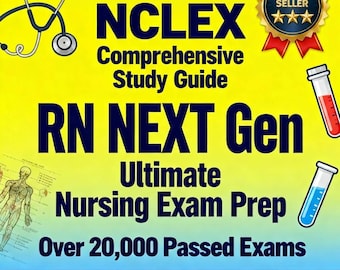 NCLEX Comprehensive Study Guide RN NEXT Gen Ultimate Nursing Exam Prep Digital Instant Download Printable