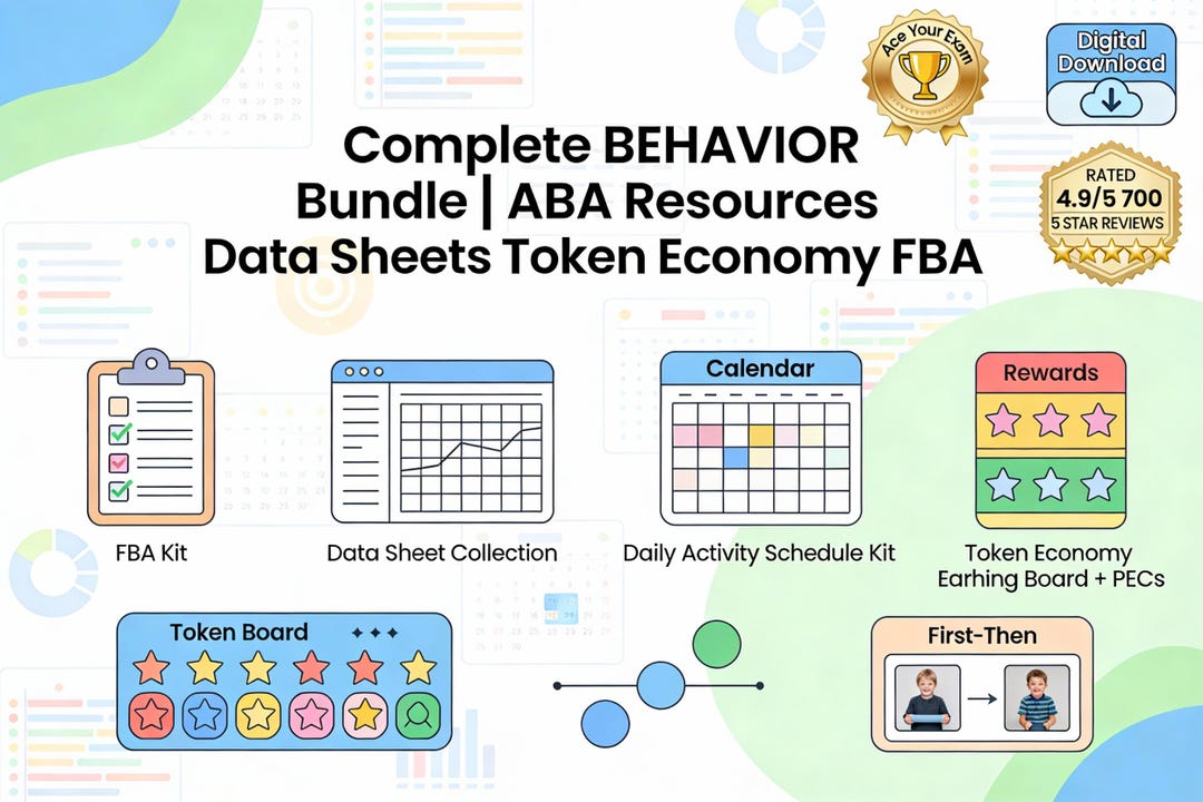 Complete BEHAVIOR Bundle: Ultimate ABA Toolkit for Teachers, Rbts ...