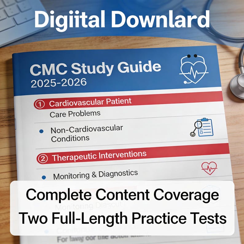CMC Exam Study Guide PDF | 2025–2026 Cardiac Medicine Certification ...