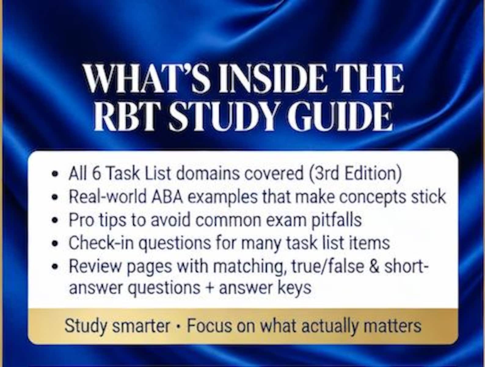 Info Studio Rbt Guía de estudio RBT 2026: Preparación para el examen / Lista de tareas ...