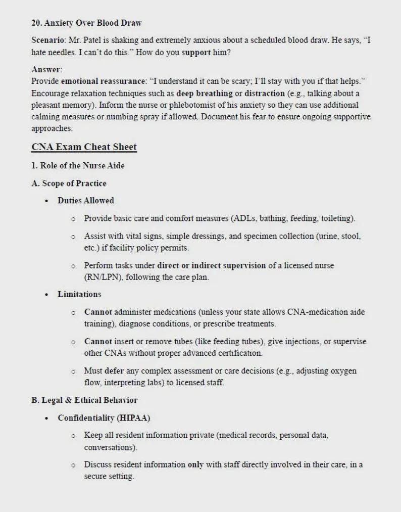CNA Ultimate Study Guide 2025–2026 | NNAAP Exam Prep With Notes, Mock ...