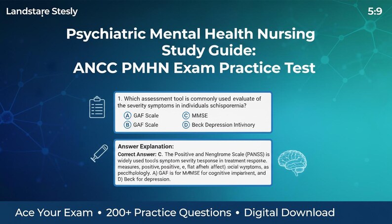Psychiatric Mental Health Nursing Study Guide 2025-2026: ANCC PMHN Exam ...