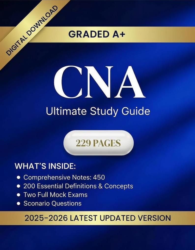 Ultimate Study Guide Examples CNA Ultimate Study Guide 2025–2026 | NNAAP Exam Prep With Notes, Mock ...