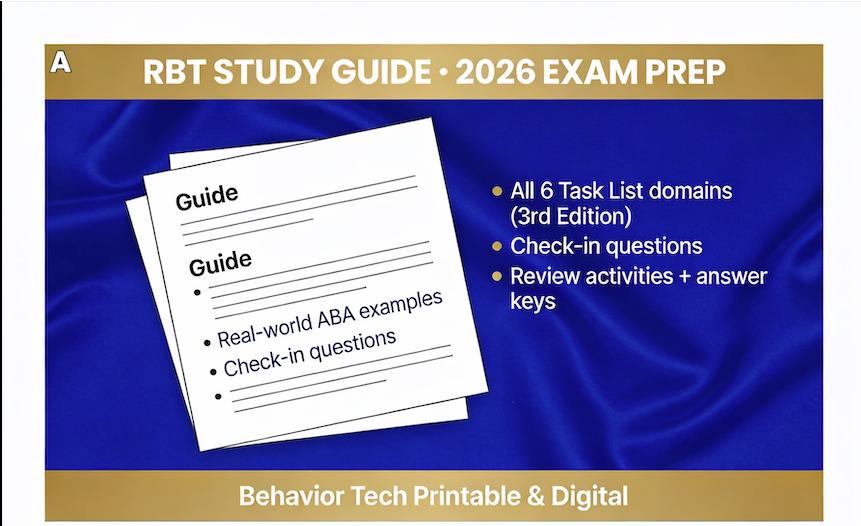 RBT Study Guide 2026 Exam Prep | Digital & Printable 3rd Edition Task ...
