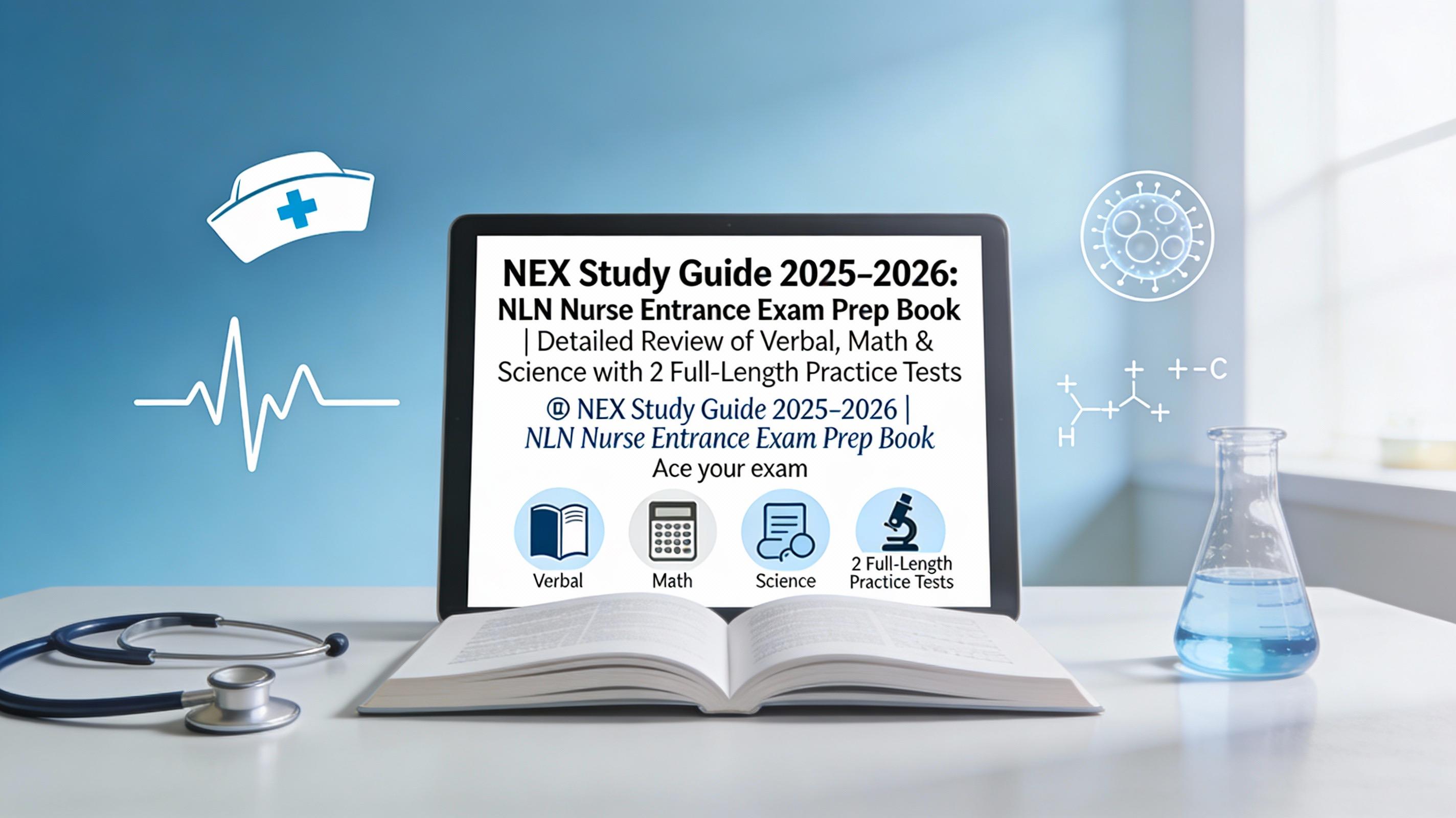 NEX Study Guide 2025–2026 | NLN Nurse Entrance Exam Prep Book | Verbal ...
