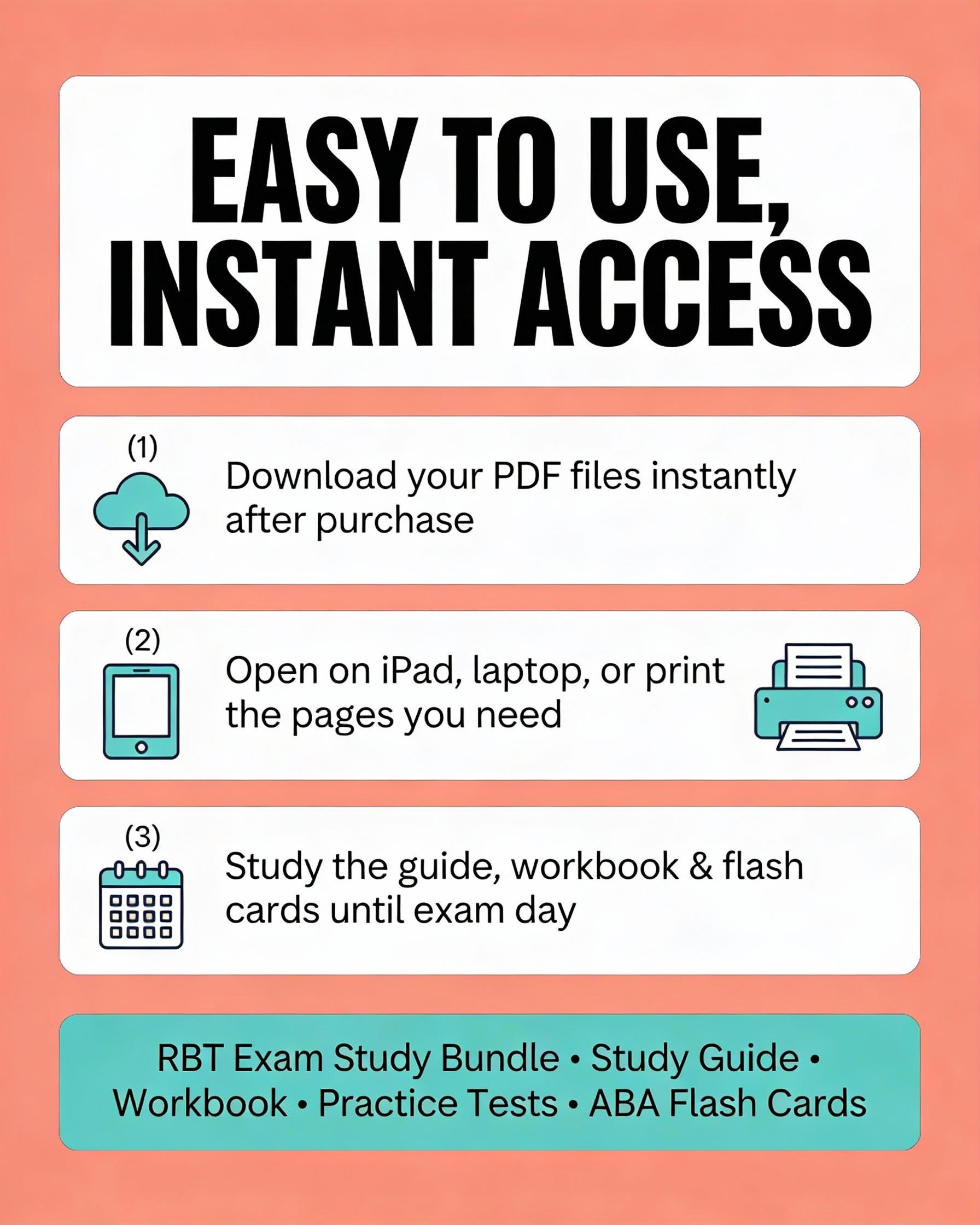 RBT Exam Study Bundle 2026 | 3rd Edition Task List Study Guide ...