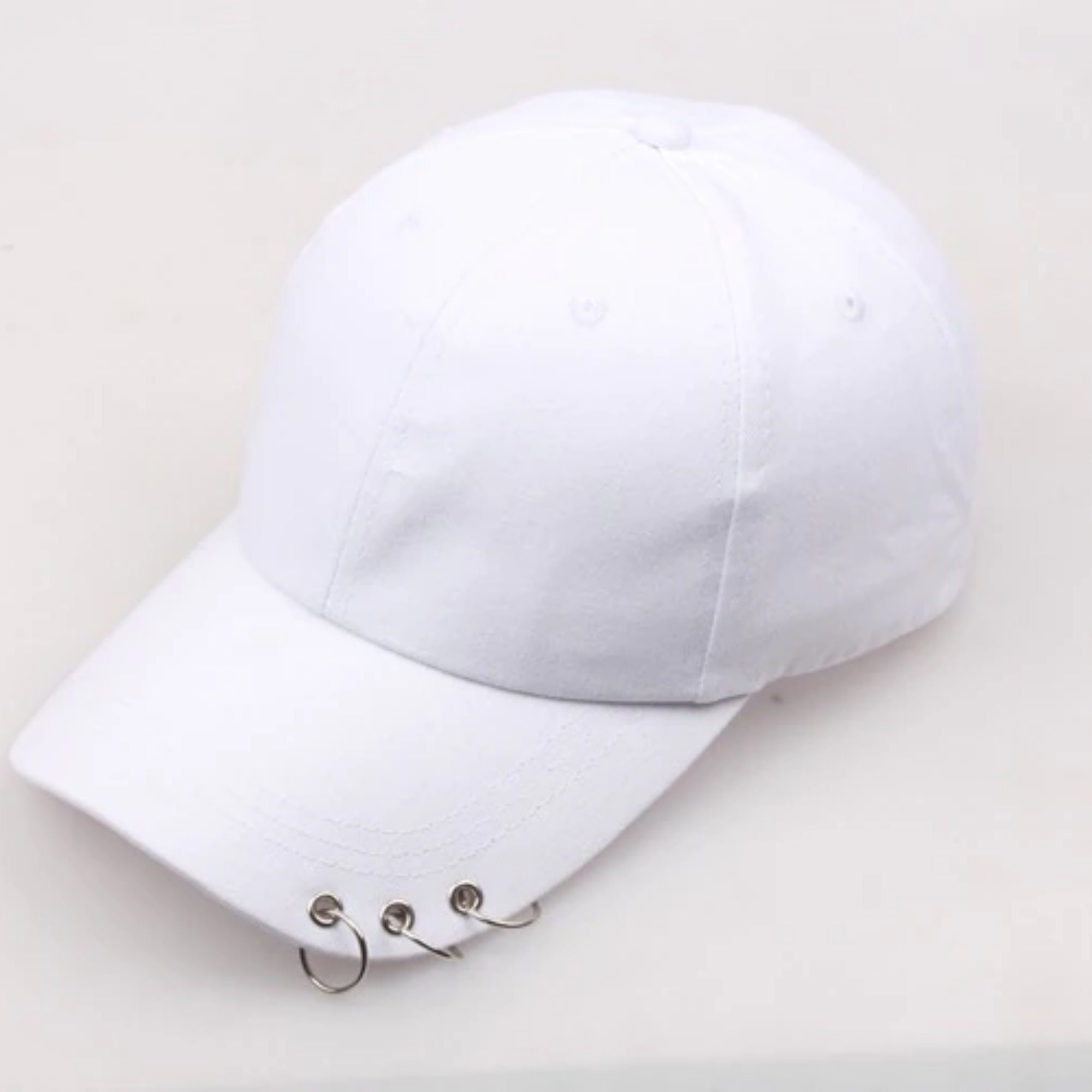 Korean Hip Hop Style Baseball Cap, Snapback Hats With Circle Rings ...