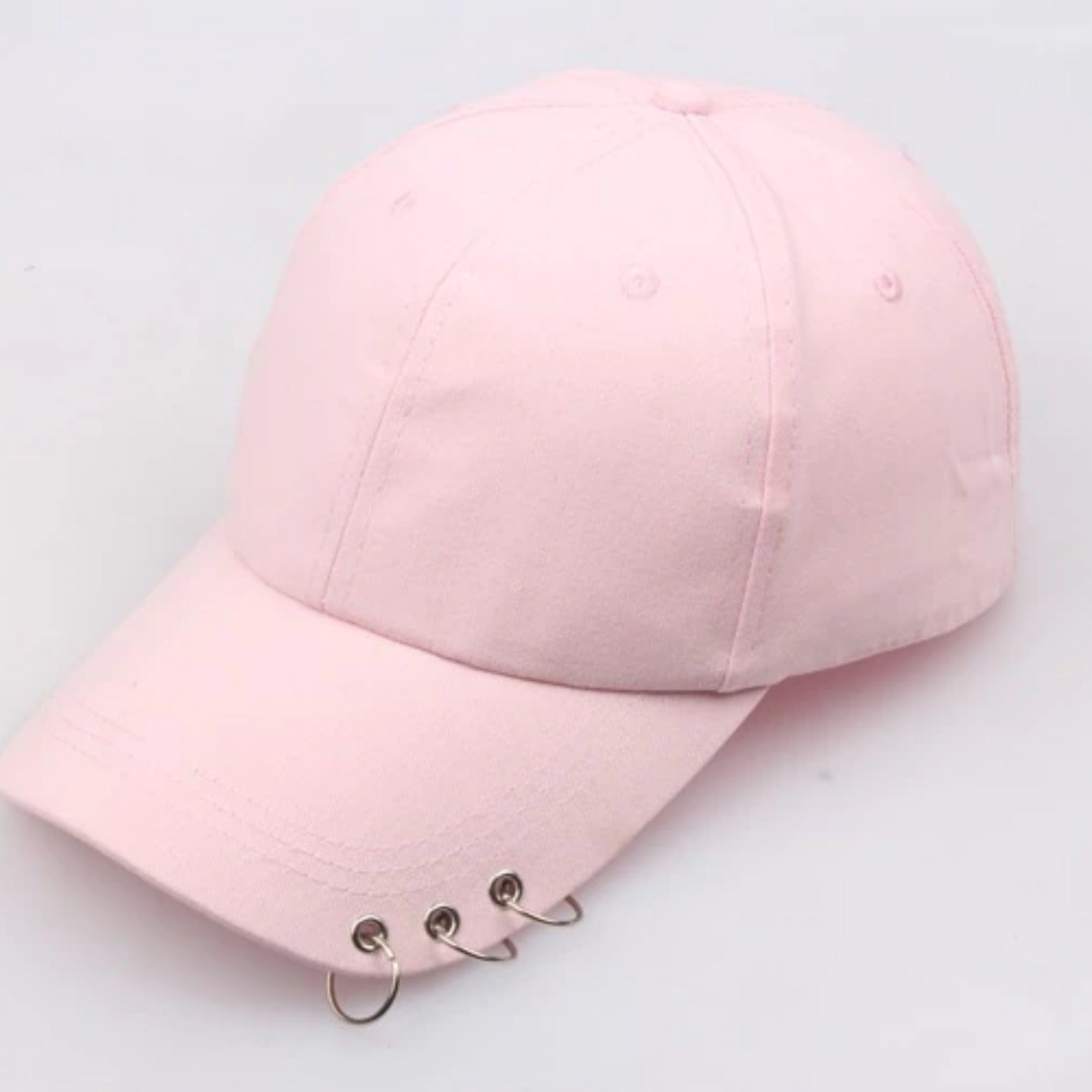 Korean Hip Hop Style Baseball Cap, Snapback Hats With Circle Rings ...