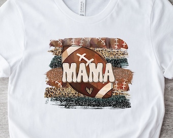 Football T-Shirt, Football Mama T-Shirt, Women's Football Tee, Cute Football Mama Shirt, Game Day T-Shirt, Football Season Tee, Fall Shirt