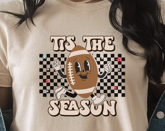 Tis the Season Football T-Shirt, Football Mama T-Shirt, Women's Football Tee, Cute Football Mama Shirt, Game Day T-Shirt,Football Season Tee