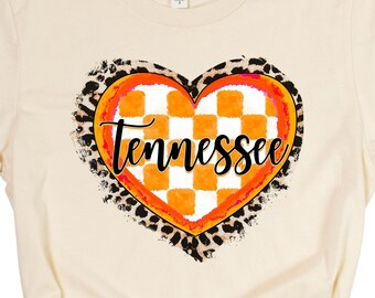 Tennessee T-Shirt, Tennessee Heart, Graphic Tees, Tennessee Apparel, State Shirt, TN Love