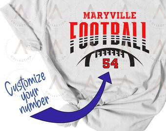 Maryville Football T-Shirt, Maryville Tennessee Shirt, Custom Apparel, Football Lover Gift, Maryville Rebels, Fall Football, Football Gift