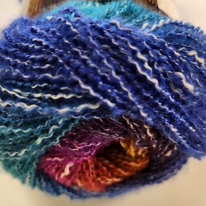 Cotton acrylic Yarn Lion Brand Shawl In A Ball Restful Rainbow Discontinued #4 Worsted Yarn