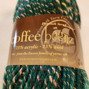 Acrylic Yarn Wool Yarn Washable Wool Plymouth Coffee Beenz Green Yarn