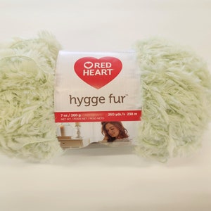 Red Heart Hygge Fur Yarn: Bulky Eucalyptus Nylon Blend
