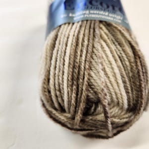 Brown Gradient Wool Blend Yarn: Plymouth Encore Colorspun, Worsted Weight